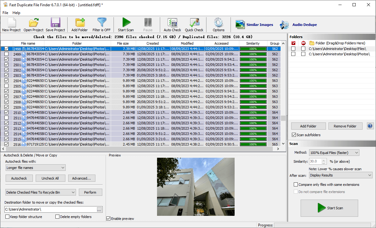 Fast Duplicate File Finder