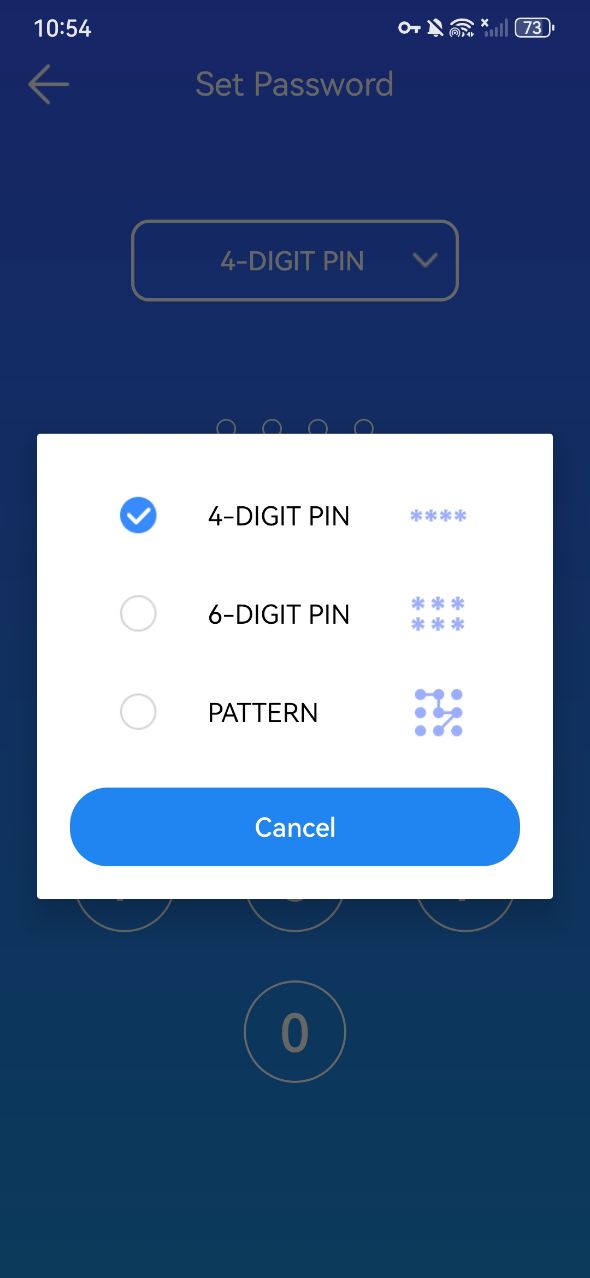 set a password for AppCrypt