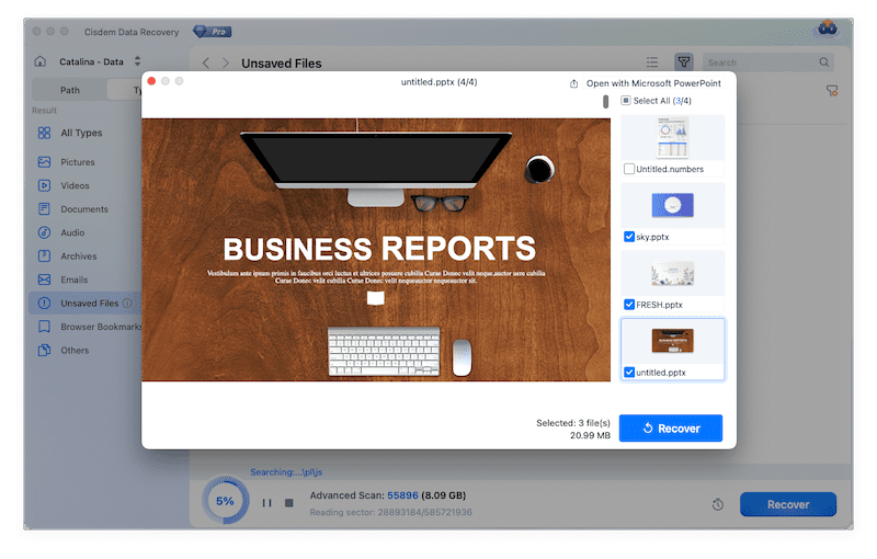 recover unsaved ppt cisdem 04