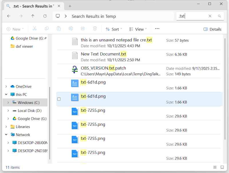 recover unsaved notepad temp04