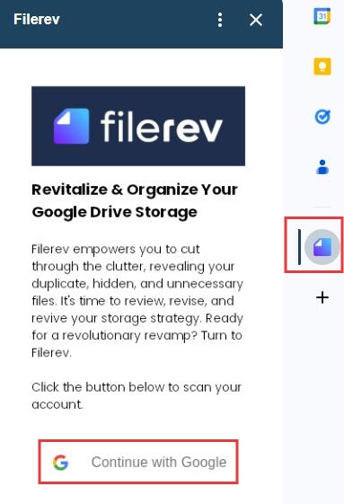 click continue with google