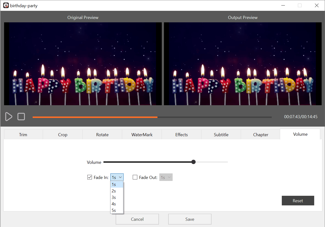 edit birthday videos