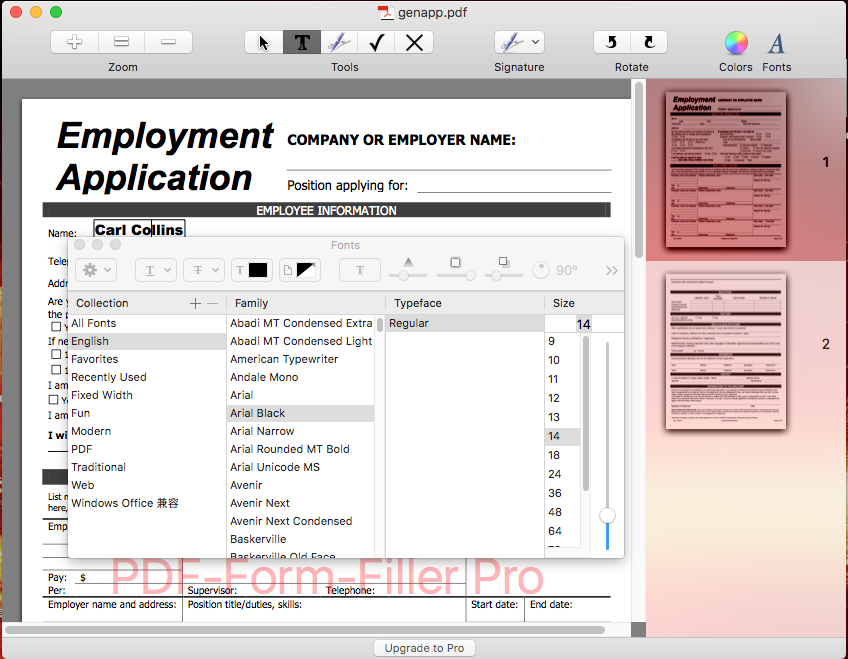 04 change font size in pdf on mac