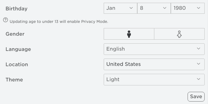 change date of birth