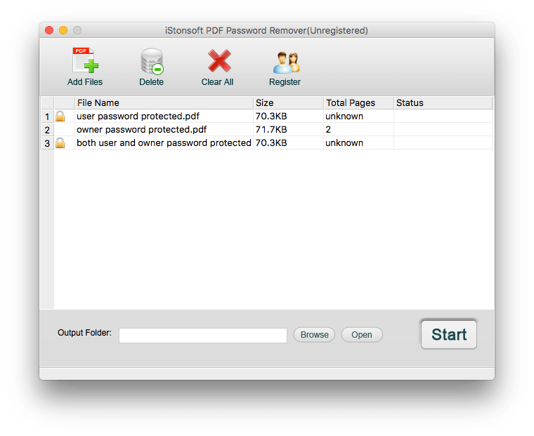istonsoft pdf password remover